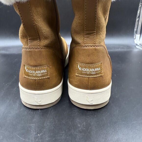 Koolaburra by UGG Tynlee Suede Faux Fur Boots Womens size 9 Chestnut 1105889 - Picture 5 of 8